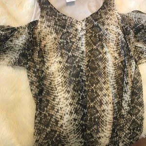 Snake skin print dress